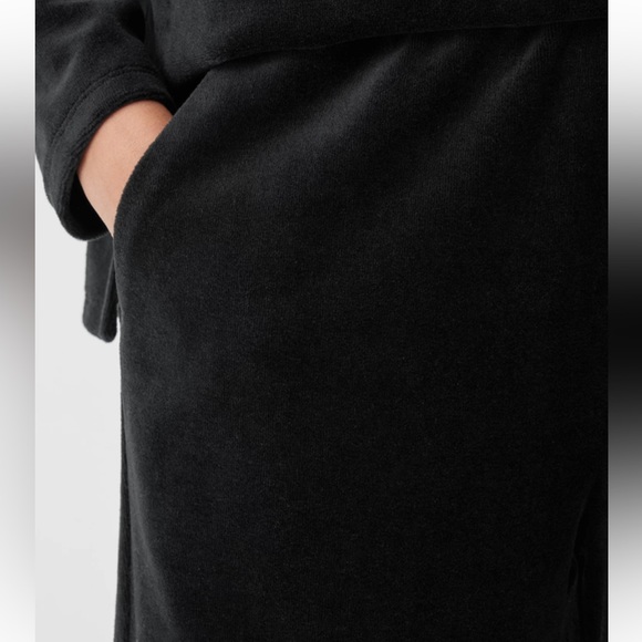 NWT Eileen Fisher Cotton Velour Straight Pant - Picture 5 of 6